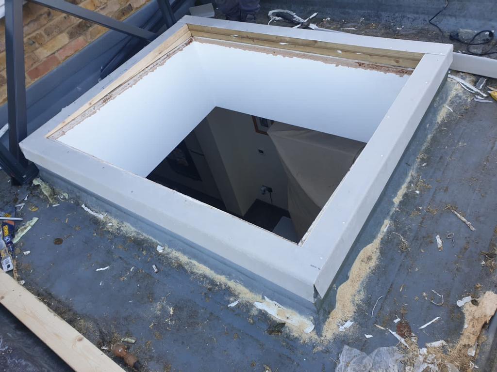 Skylight installation on residential property