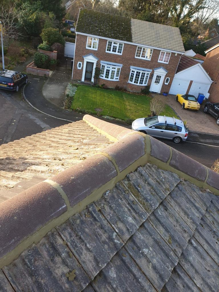 Completed roof repair